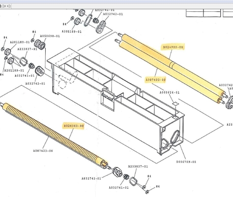 الصين AA074137 A087423 B024363 A078885 A081790 Noritsu QSS29 32 34 75 3701 Minilab Bibulous Roller المزود