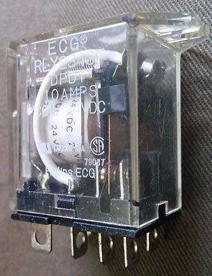 الصين ECG RELAY RLY2343F DPDT 10AMPS COIL 24 VDC NORITSU MINILAB المزود