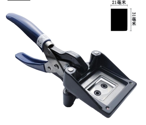 الصين 21x31mm اليد صور القاطع الناخس آلة قطع بطاقة سبائك الألومنيوم المزود