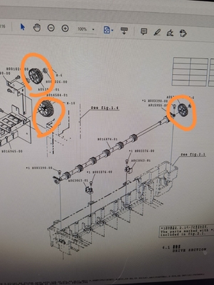 أجزاء محسنة لـ Noritsu QSS29 Minilab Gear A053917-01 + B014584-01 + A093909 المزود