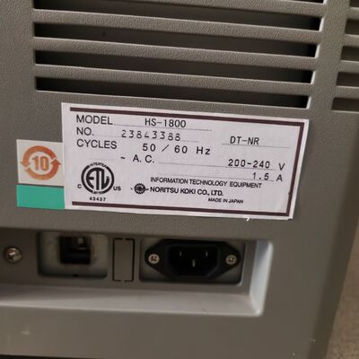 طابعة ميني لاب رقمية مستعملة من نوع Noritsu HS-1800، نظام مستقل، مع حوامل أفلام 120AFC-II و 135AFC-II، وحدة تحكم EZ وجهاز كمبيوتر مضيف المزود