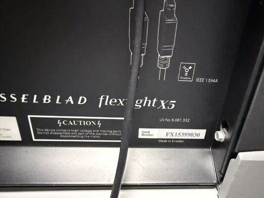 ماسح ضوئي افتراضي Hasselblad Flextight X5 | ماسح ضوئي احترافي عالي الدقة للأفلام والشرائح مقاس 35 مم، متوسط التنسيق، 4x5 | 8000 نقطة في البوصة بصرية، عمق ألوان 14 بت المزود