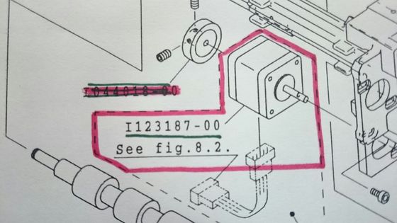 I123187 I123187 00 Noritsu QSS3201 3202 Minilab قطع غيار محرك نبضي المزود