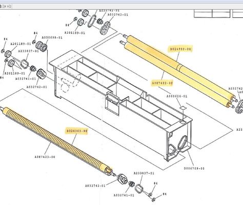 AA074137 A087423 B024363 A078885 A081790 Noritsu QSS29 32 34 75 3701 Minilab Bibulous Roller المزود