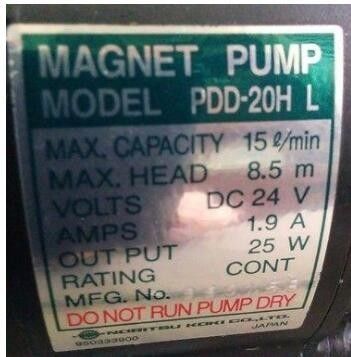NORITSU KOKI MAGNET PUMP W405846 02 W405846 MODEL PDD 20H L لـ NORITSU FUJI GRETAG المزود