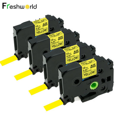 4PK TZe-631 TZ631 متوافق مع Brother P Touch Label Tape 12mm Yellow PT-H100 المزود